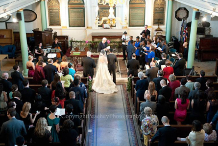 altar view Real Wedding Sneak Peek   Katherine and Nic